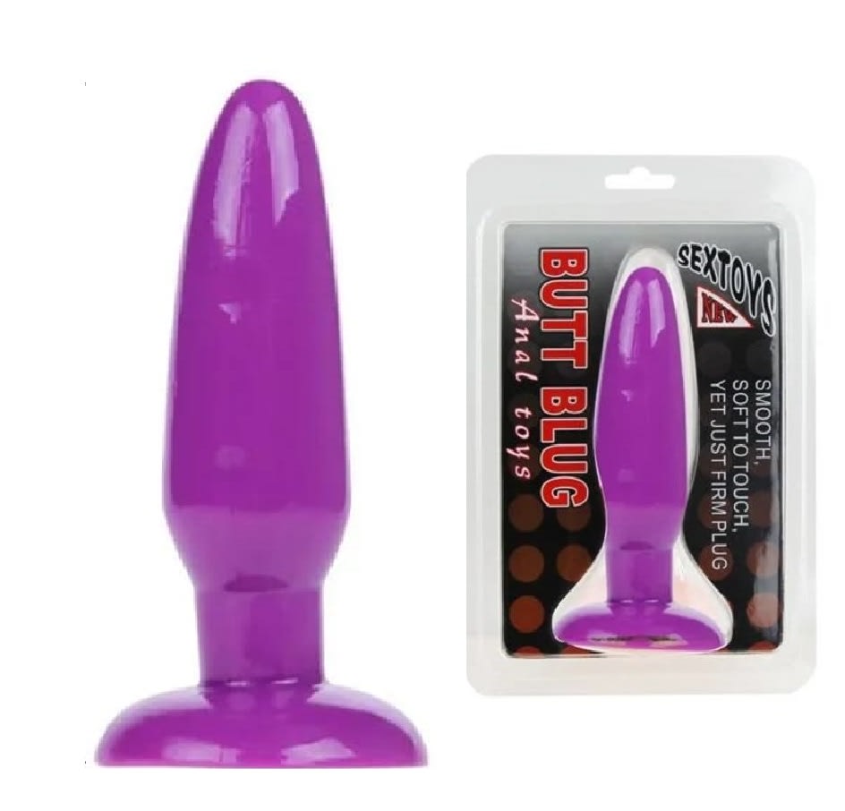 Plug Anal Morado de TPR 14 cm – Pretty Love